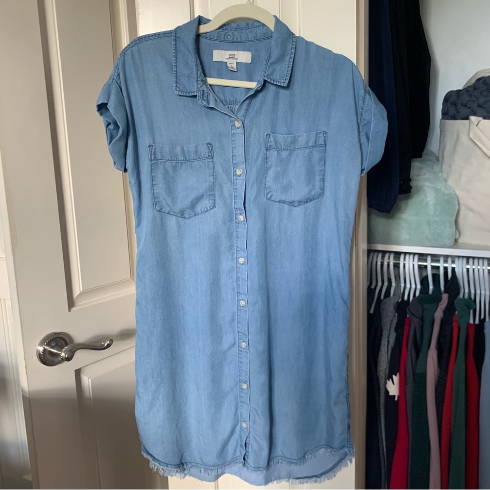 Thread & Supply Denim Button-up Dress